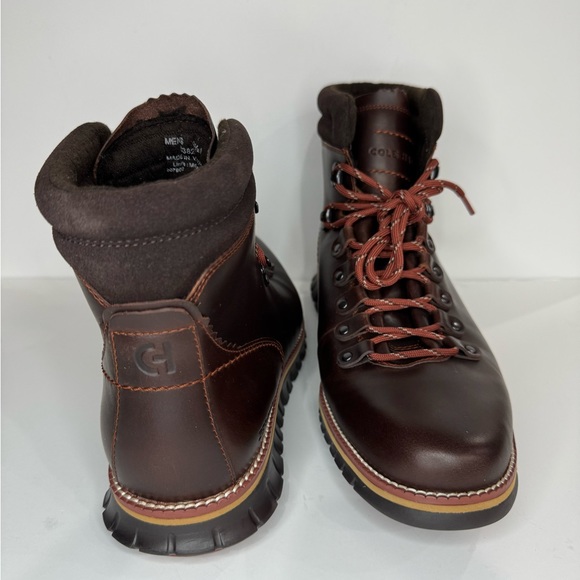 NEW - Cole Haan - Brown Men's Zerøgrand Waterproof Hiker Boot - Picture 4 of 9